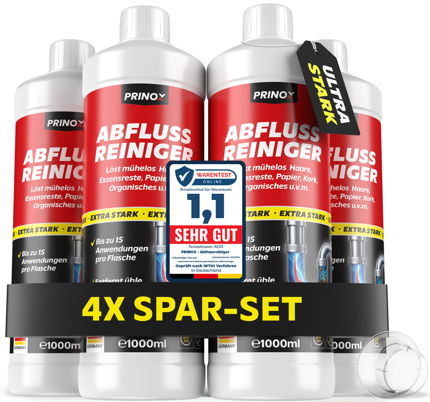 4x Abflussreiniger 1L