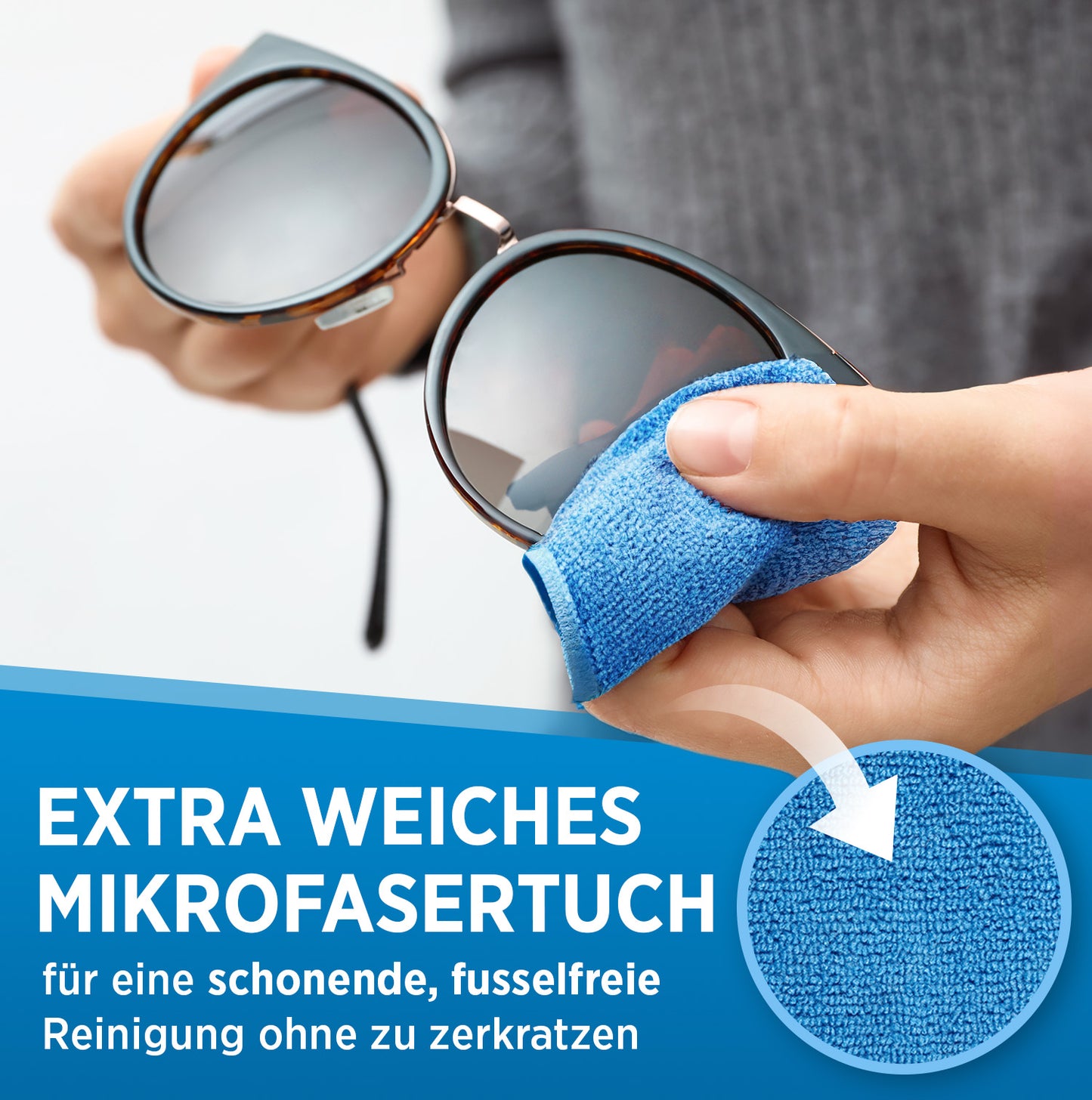 1x Brillenreiniger 250ml Set (inkl. 1x Tuch)