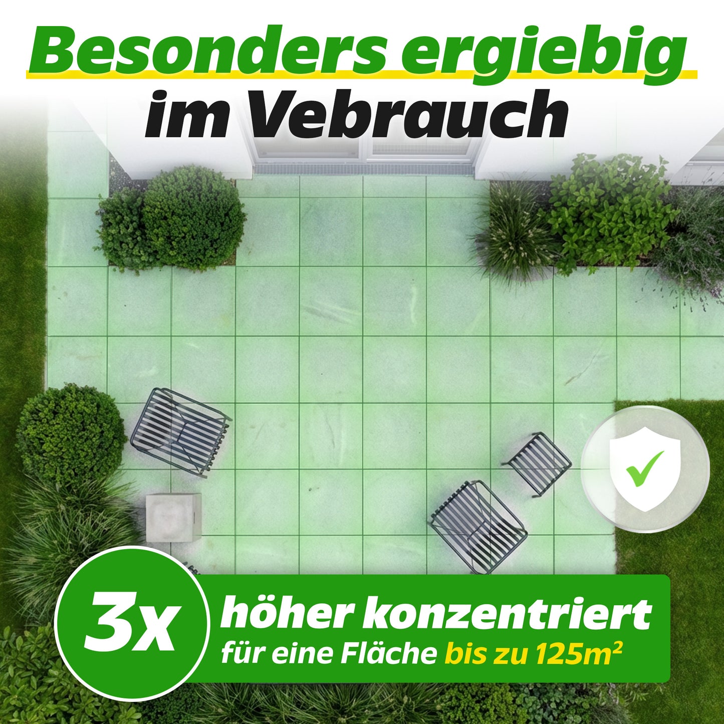 4x Grünbelagentferner 1L + 1x Mischflasche