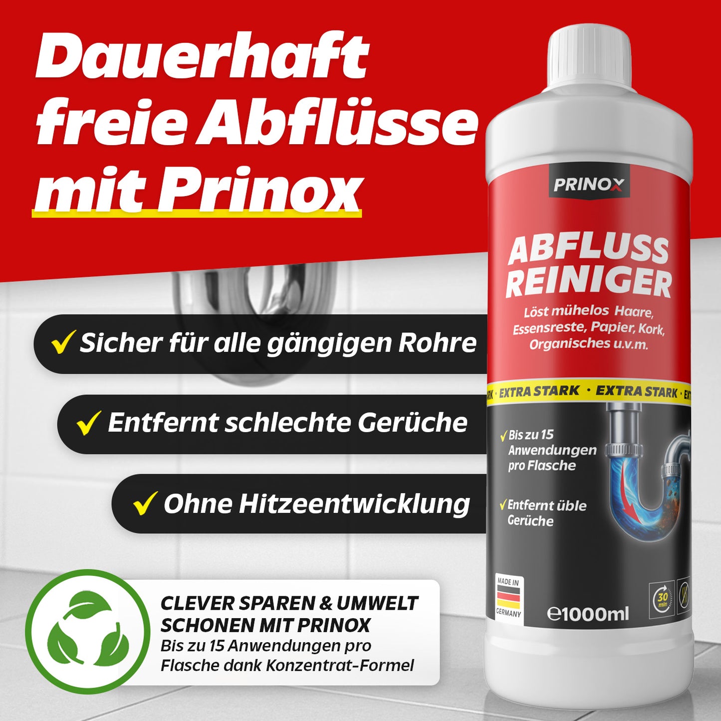 PRINOX Abflussreiniger ULTRA STARK 1000ml