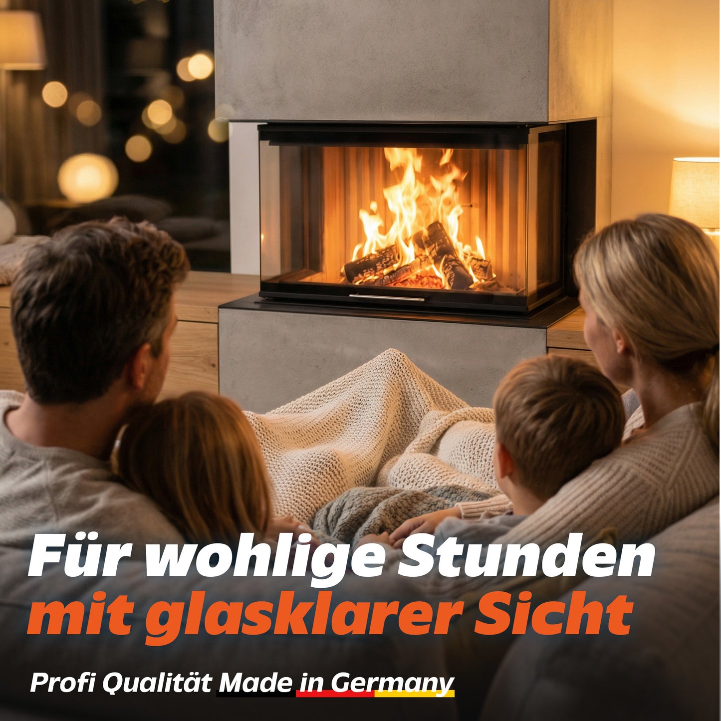 1x Kaminscheibenreiniger 550ml + 1x Schwamm