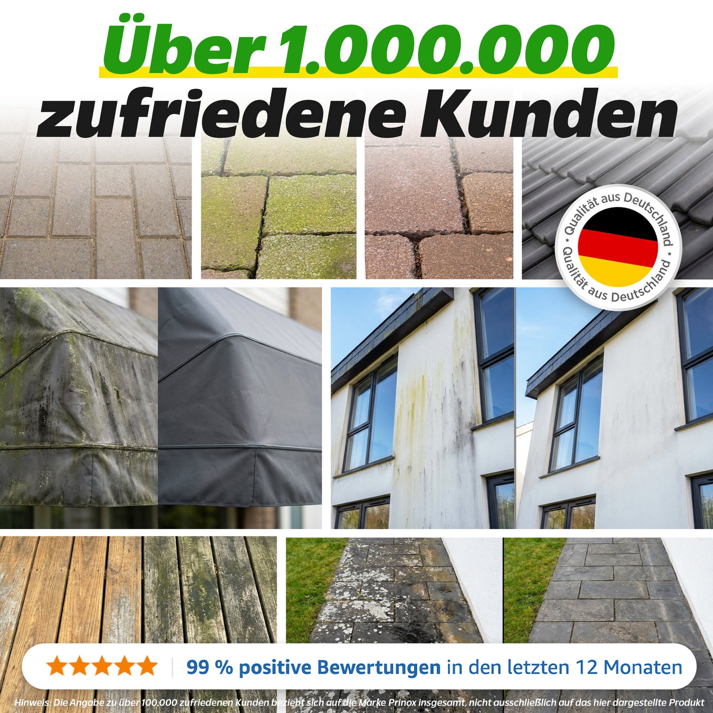 2x Grünbelagentferner 1L + 1x Mischflasche