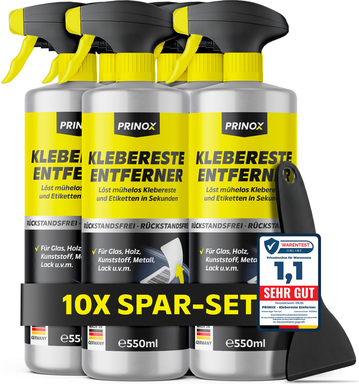 10x Klebereste Entferner + Schaber