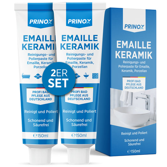 2x Reinigungs und Polierpaste Emaille 150ml