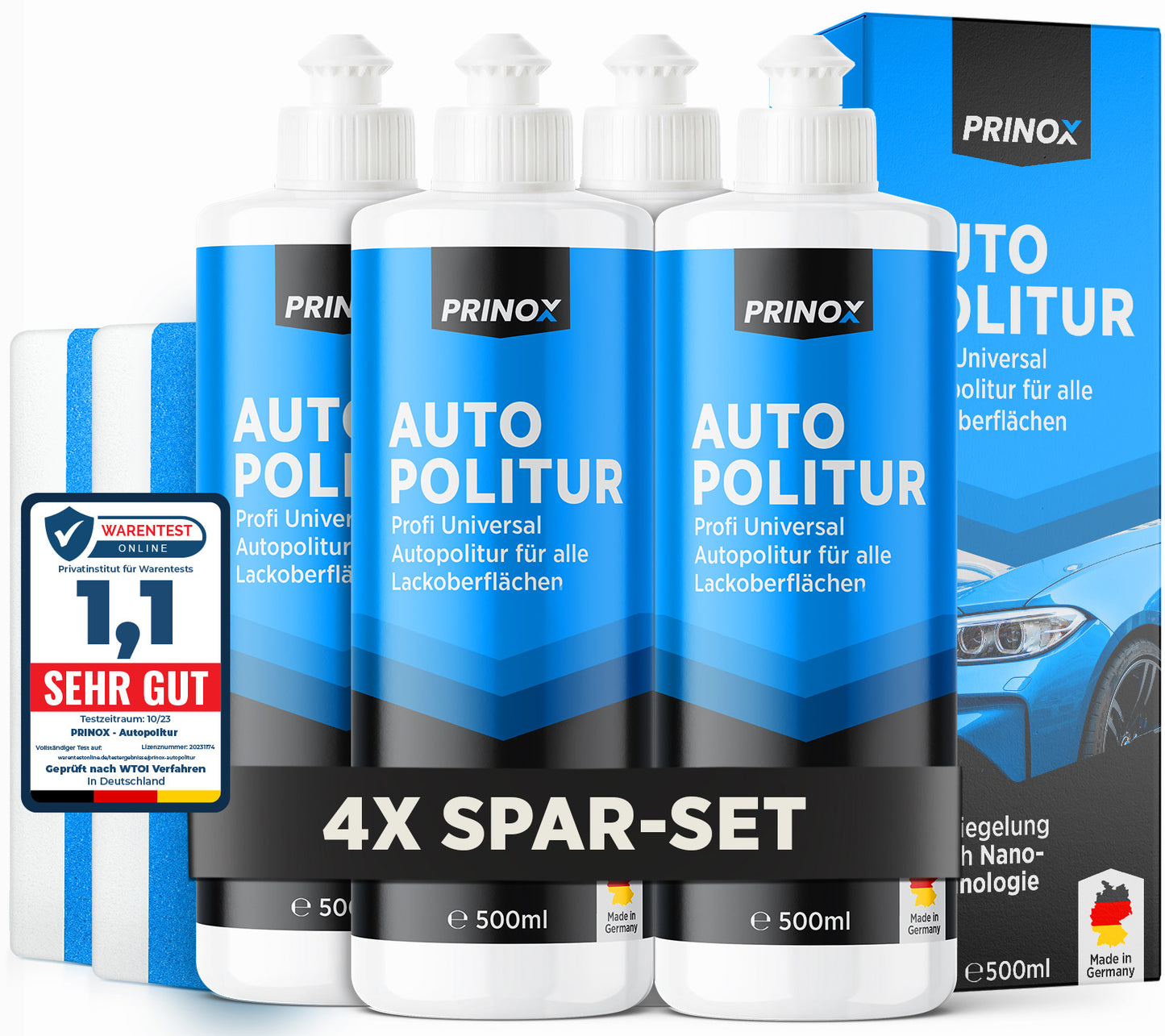 4x Autopolitur 500ml