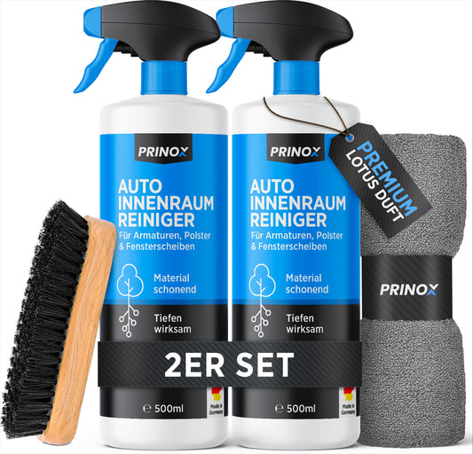 2x Innenraumreiniger 580ml + 1x Polsterbürste + 1x Tuch
