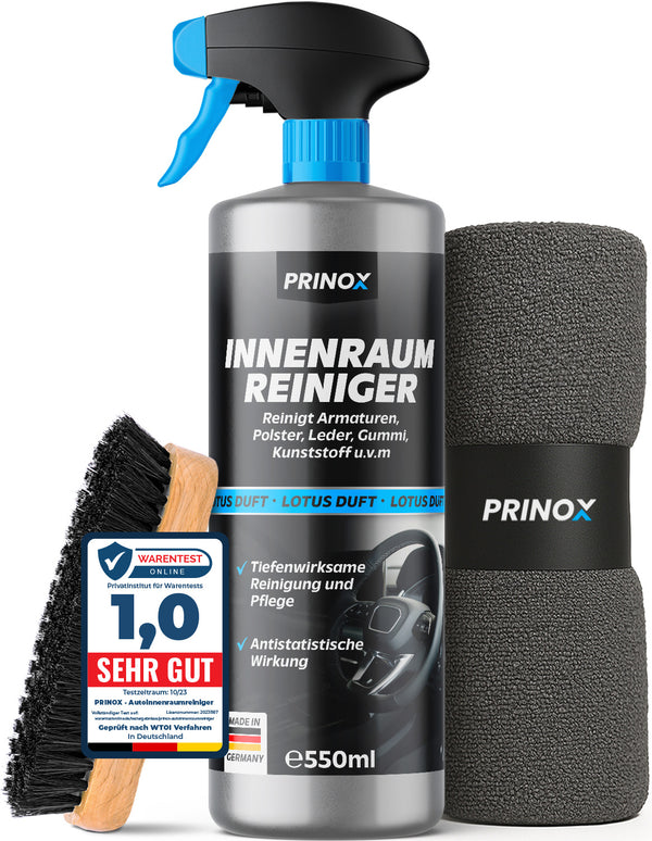 1x Auto Innenraumreiniger 550ml + 1x Tuch + 1x Bürste