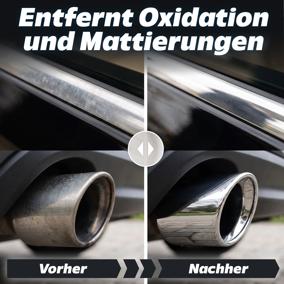 1x Metall Chrom Politur 150ml + 1x Tuch