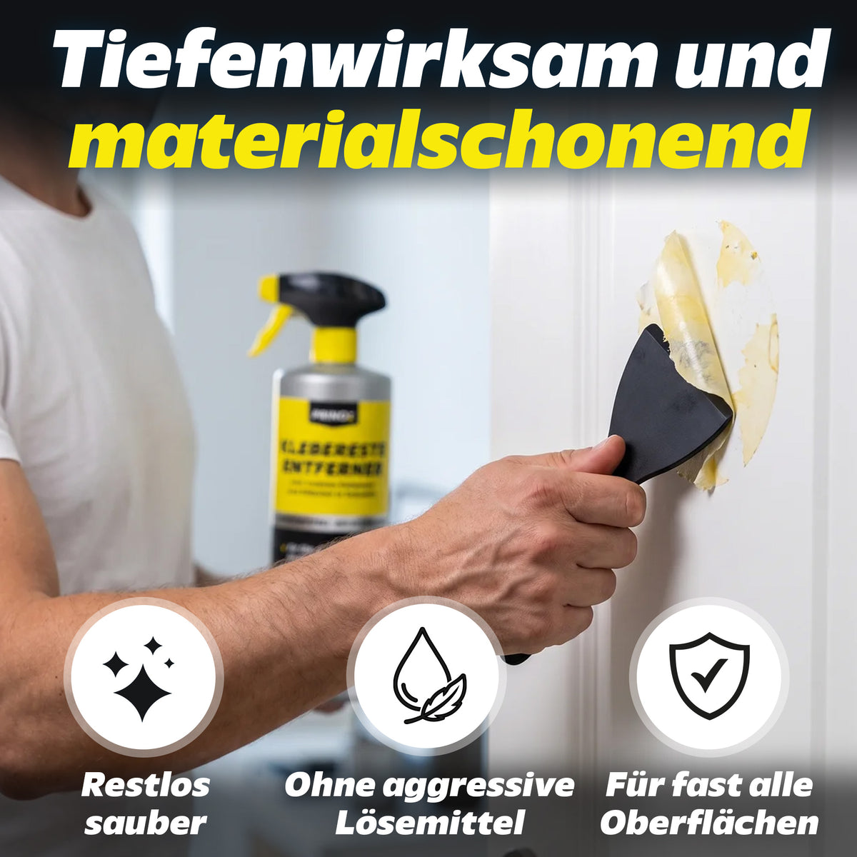 4x Klebereste Entferner + Schaber
