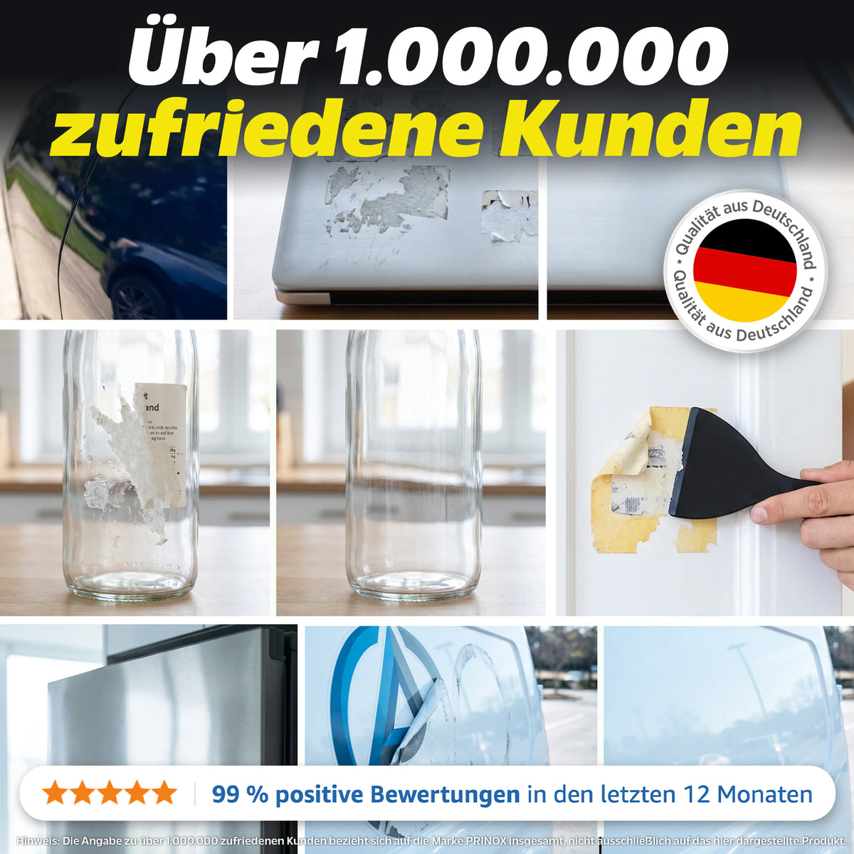4x Klebereste Entferner + Schaber
