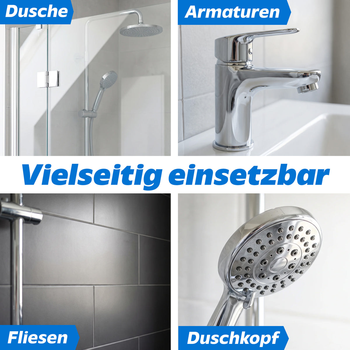 1x Kalkentferner Dusche 550ml + 1x Schwamm