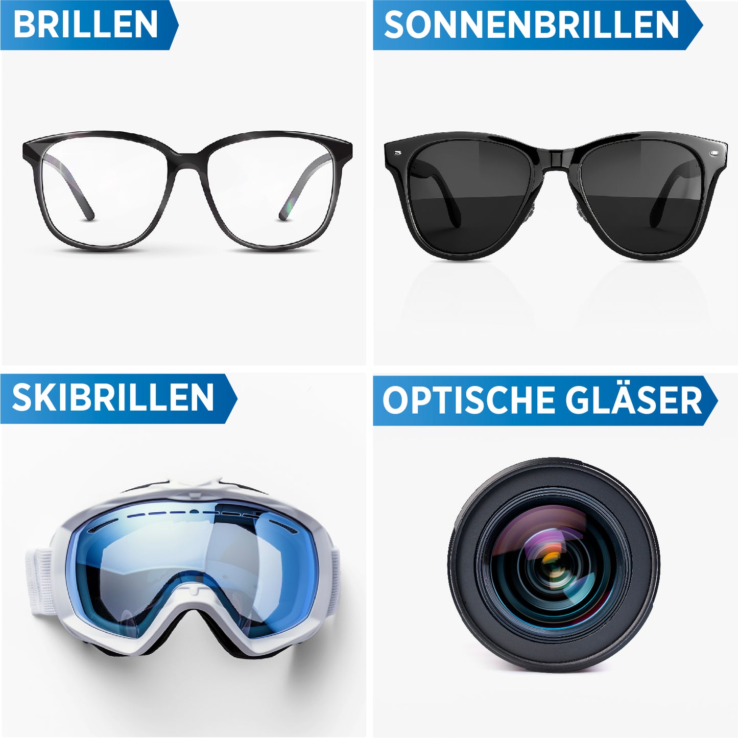 1x Brillenreiniger 250ml Set (inkl. 1x Tuch)
