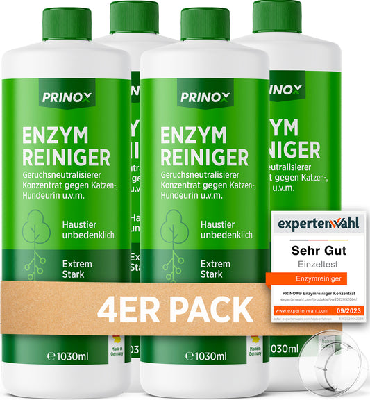 4x Enzymreiniger 1L + 1x Mischflasche