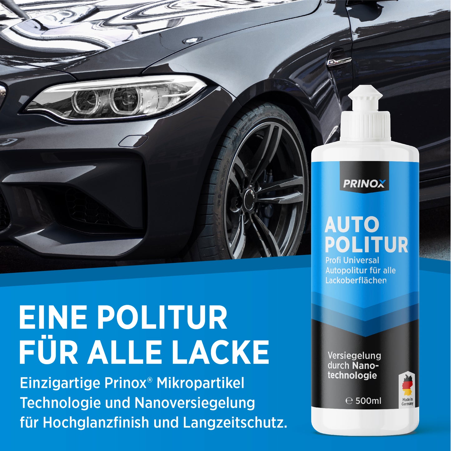 1x Autopolitur 500ml Set (inkl. Schwamm)