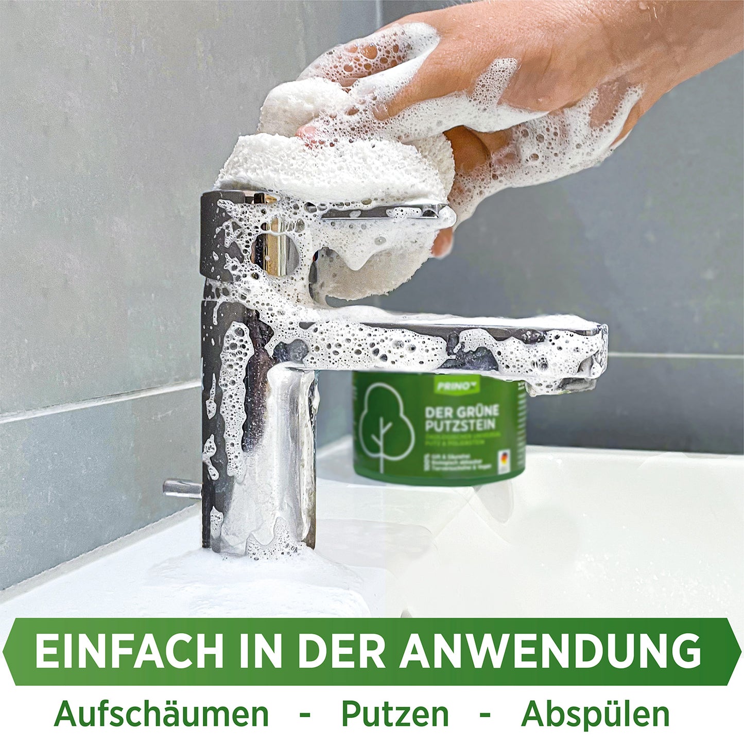 1x Putzstein 950g (inkl. 1x Schwamm)