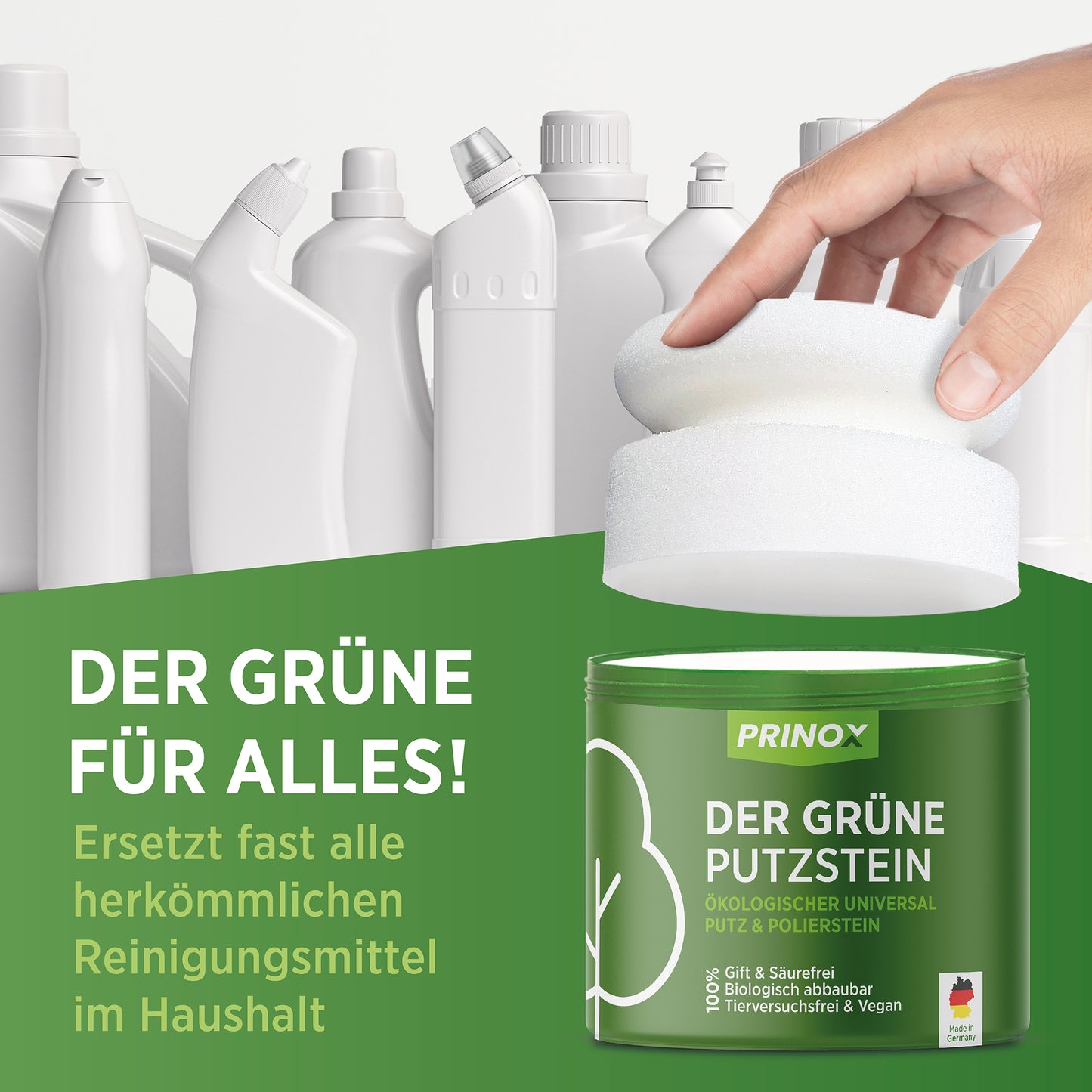 1x Putzstein 950g (inkl. 1x Schwamm)