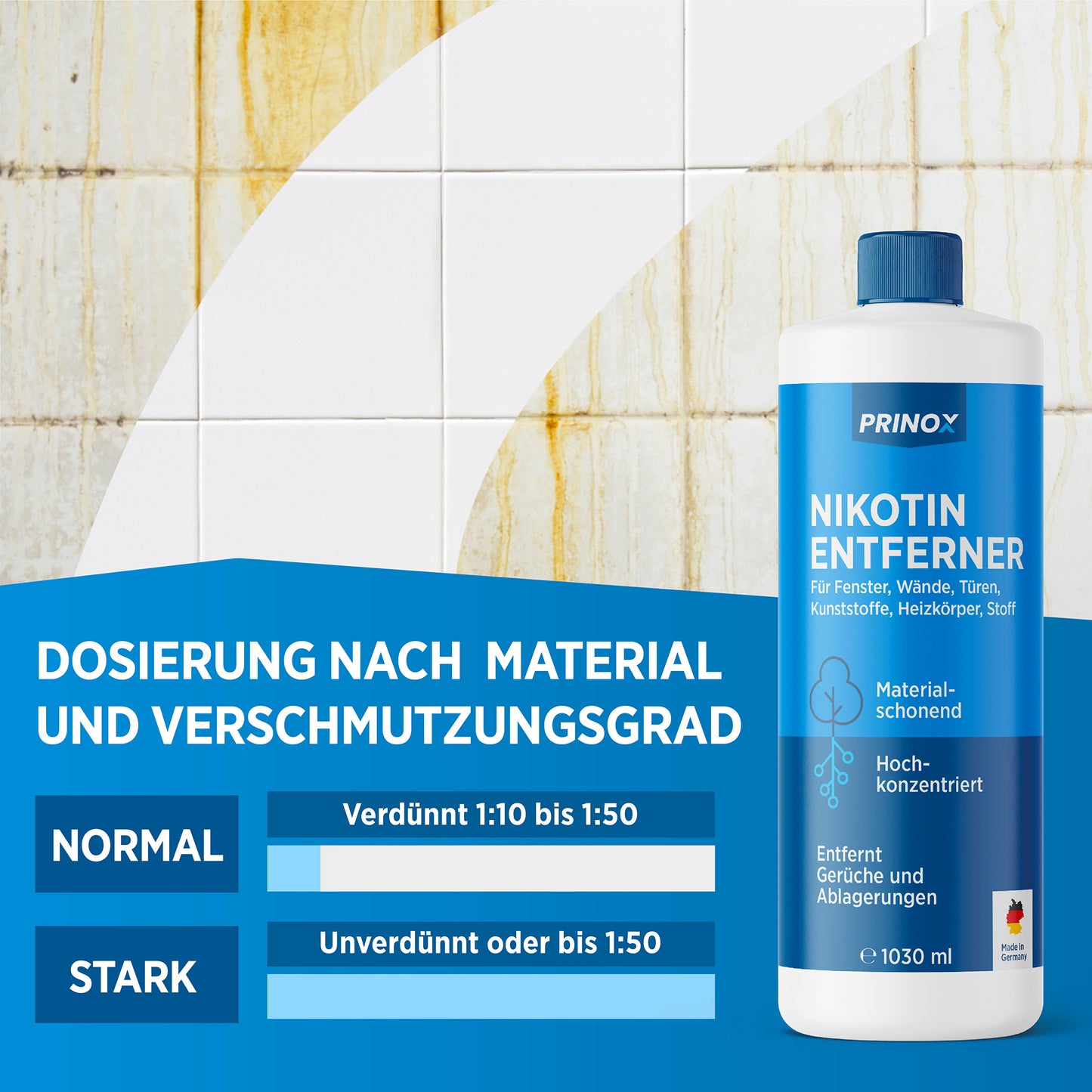 1x Nikotinentferner 1L + 1x Mischflasche