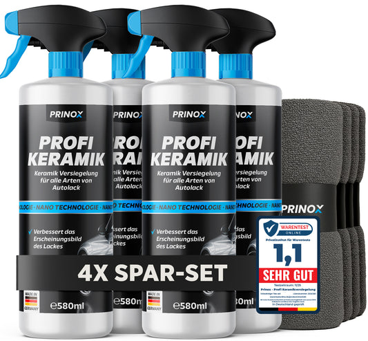 4x Keramikversiegelung Spray + Tuch