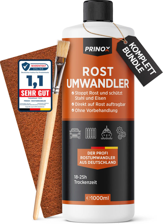 1x Rostumwandler 1000ml + 1x Pinsel + 1x Schleifvlies