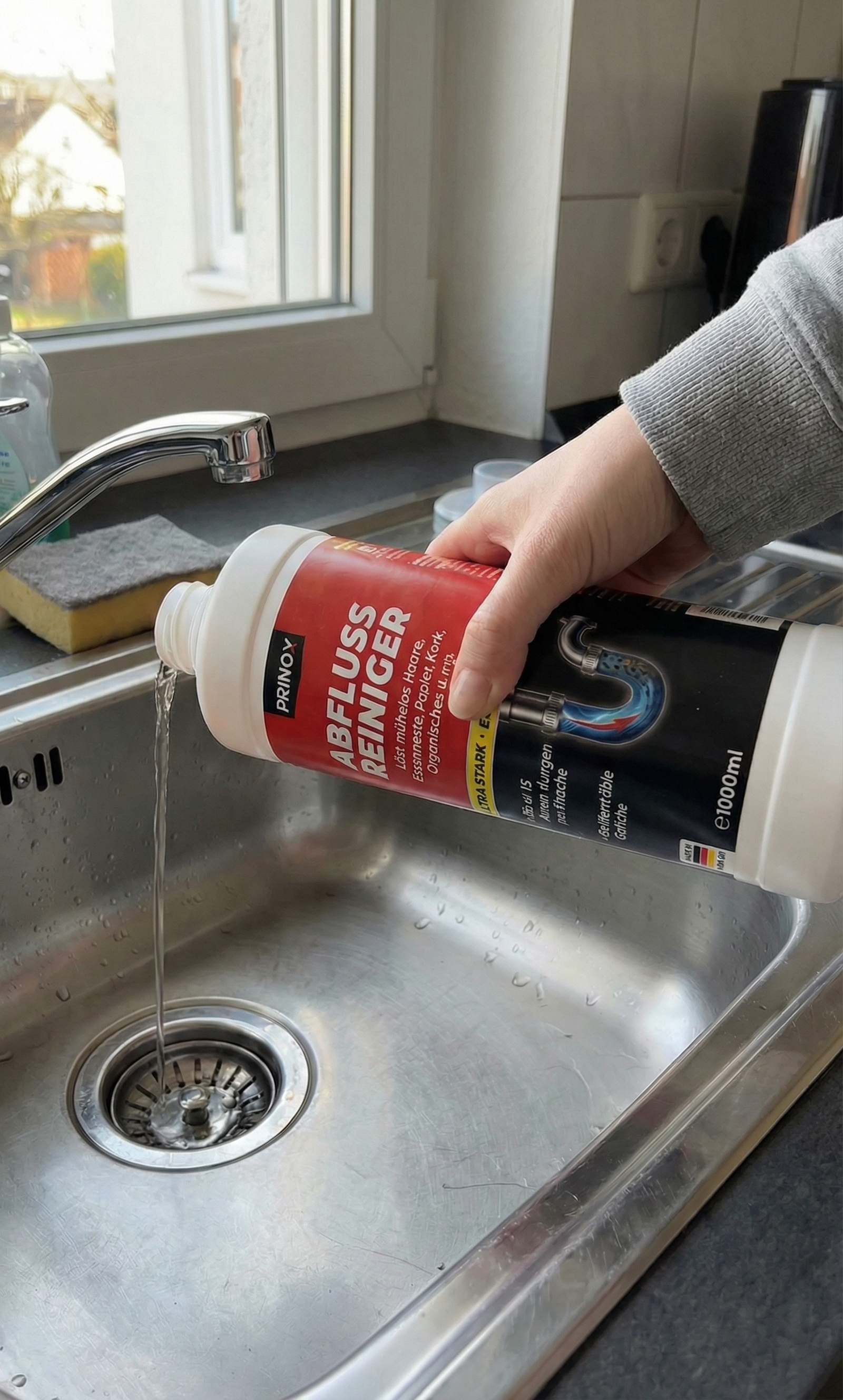 PRINOX Abflussreiniger Anwendung