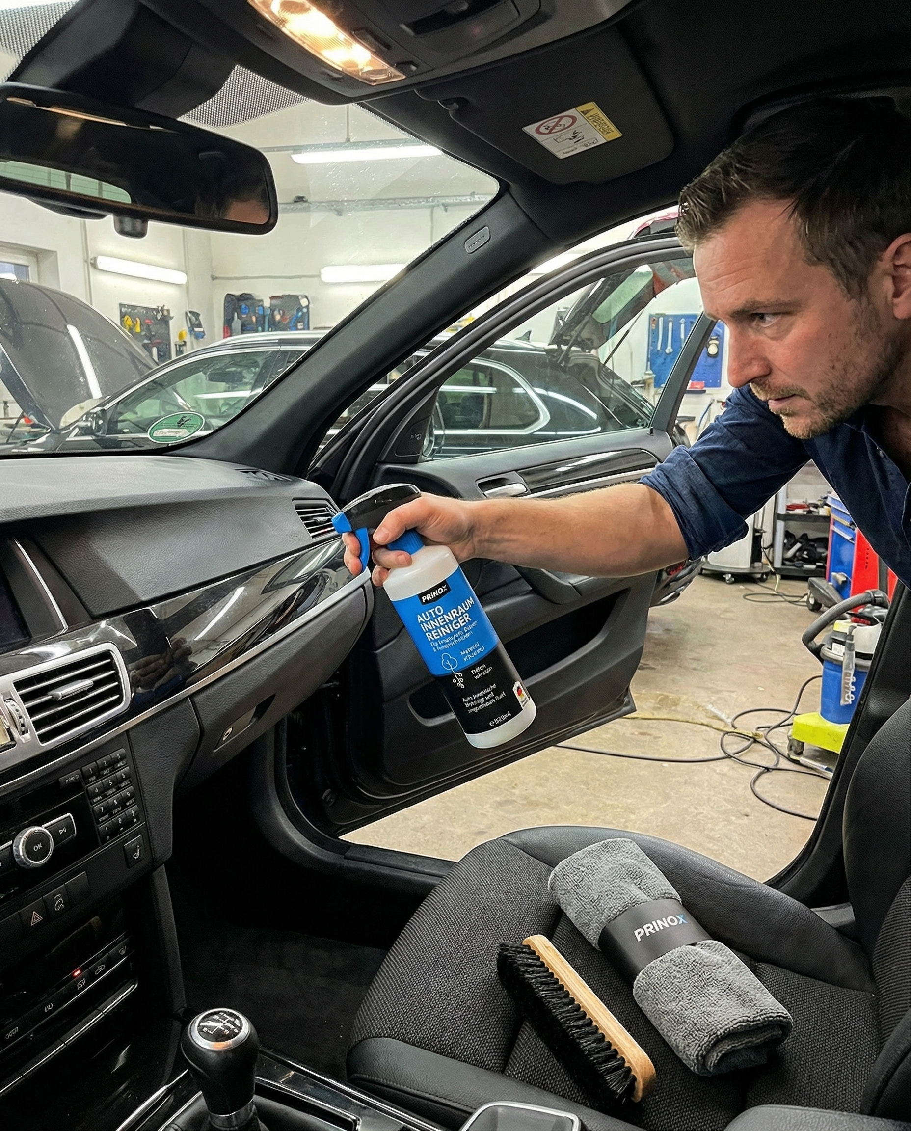 PRINOX Auto Innenraumreiniger Anwendung